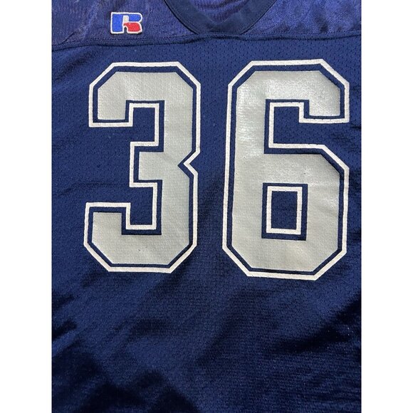 Vintage Russell Athletic '90s Penn State Mesh Football Jersey XL Blue USA - Picture 2 of 16
